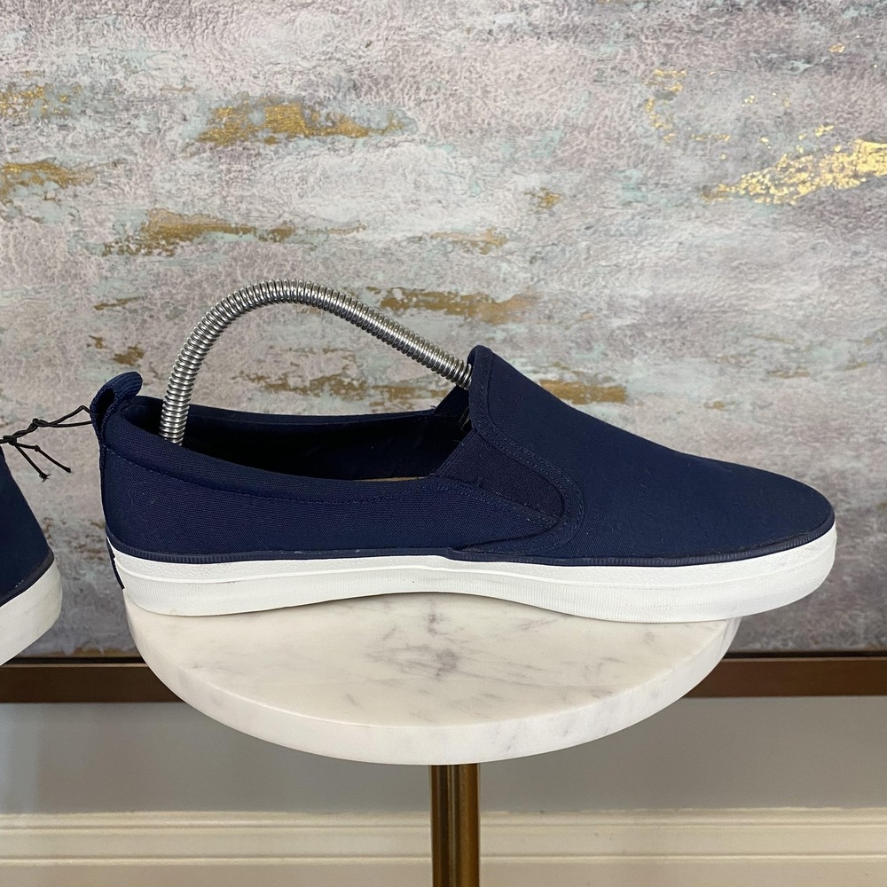 Sperry Shoes Womens Size 9.5W Blue Canvas Slip On Casual Sneakers STS88140 - Picture 6 of 10